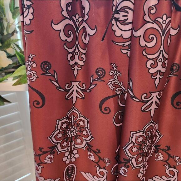 KASIA NEW BROWN SILK LIKE PANTS SIZE SMALL(STRETCH WAIST) RETAIL $162 - Picture 3 of 7